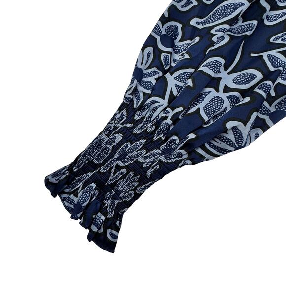 Rebecca Taylor Vera Fleur Classy Chic Tie Front Blouse Women's Size Small - Picture 5 of 10